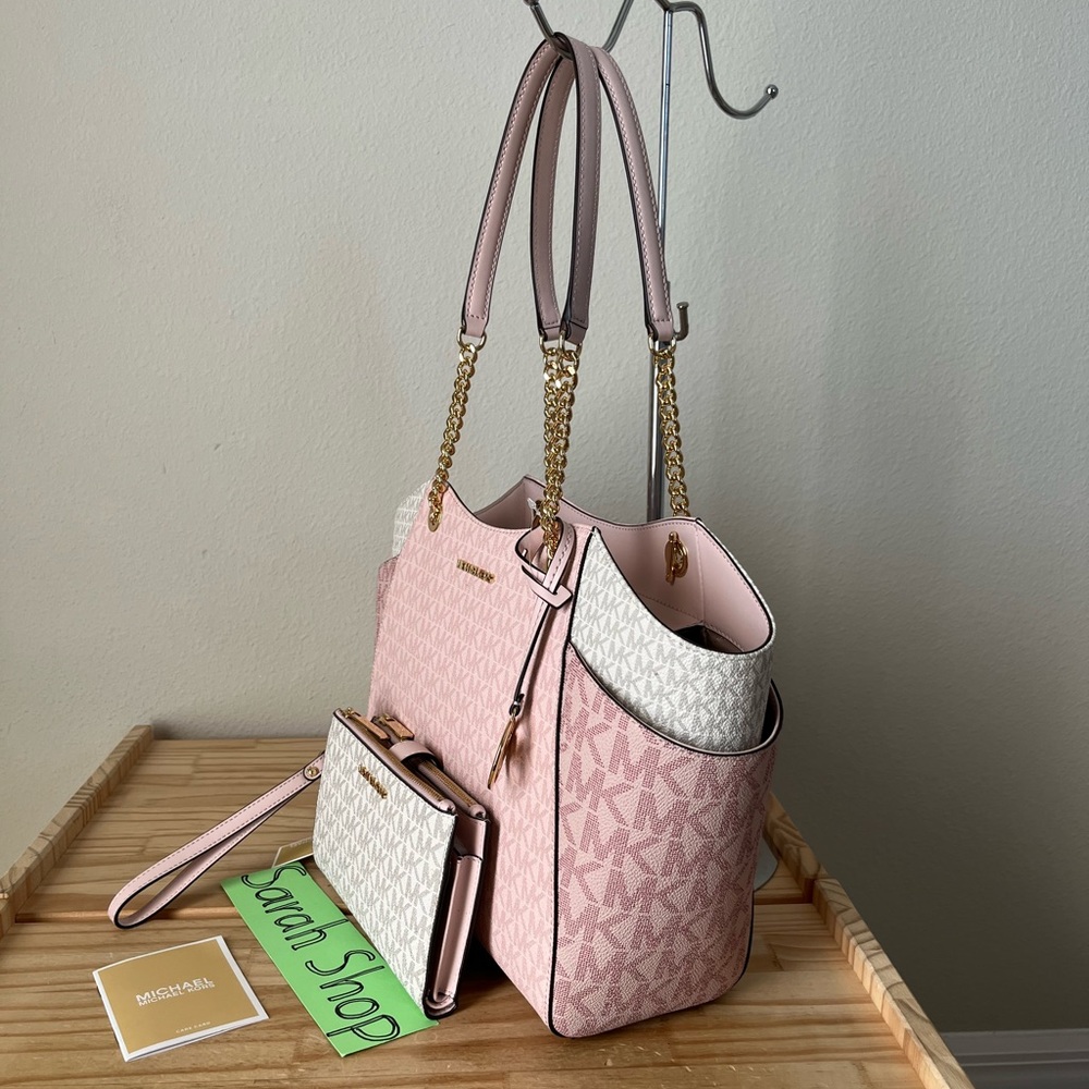 🌼Michael Kors Jet Set Travel Large Chain Shoulder Tote Set - Picture 5 of 16